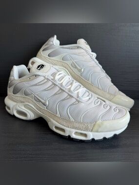 Nike Men’s Air Max Plus TN Tuned Sneaker Sz 12 Pure Platinum Shoe FN7813-001 GUC